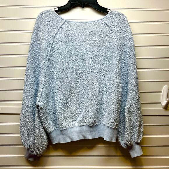 Free People Found My Friend V-neck Sweater Nubby Texture Oversized Size XS - Picture 2 of 12